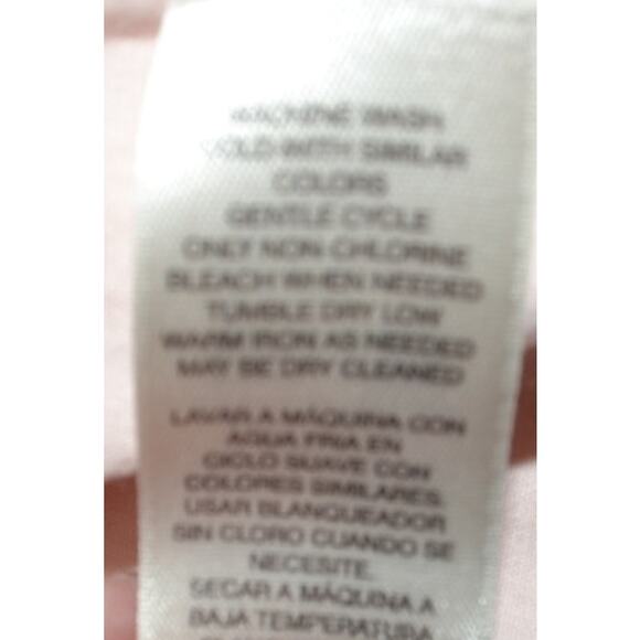 Chico's Women's Pale Pink Ankle Pants Button Roll Tab Hem Stretch Casual 2 XL - Picture 5 of 11